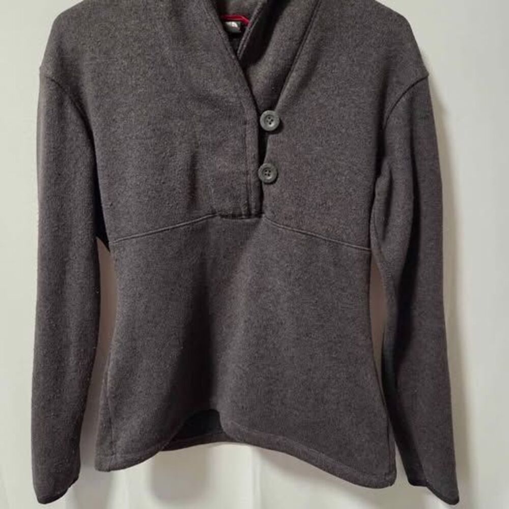 The North Face Gray Button Sweater - Women's S